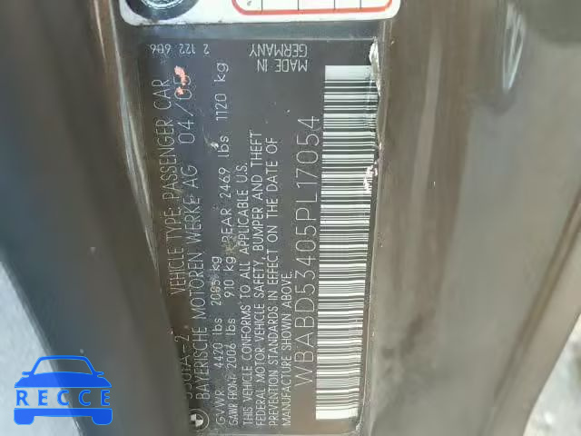 2005 BMW 330 CI WBABD53405PL17054 image 9