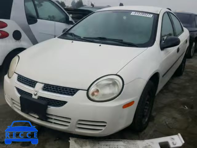 2004 DODGE NEON BASE 1B3ES26C04D557830 зображення 1