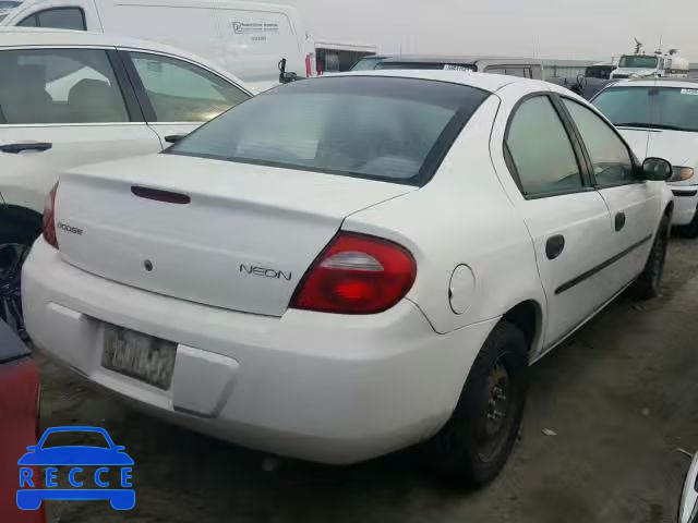 2004 DODGE NEON BASE 1B3ES26C04D557830 зображення 3