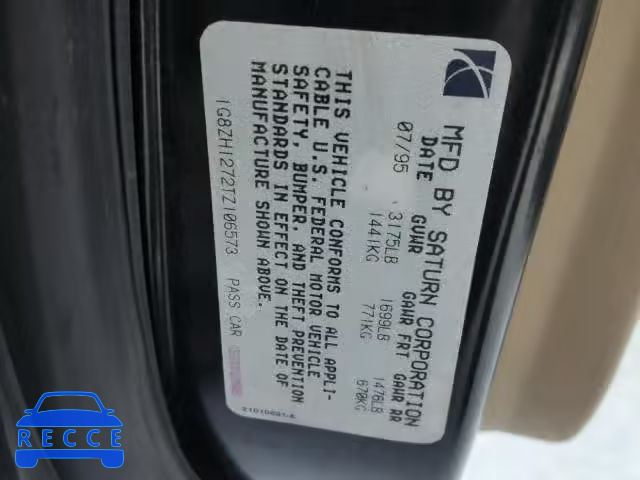 1996 SATURN SC2 1G8ZH1272TZ106573 image 9
