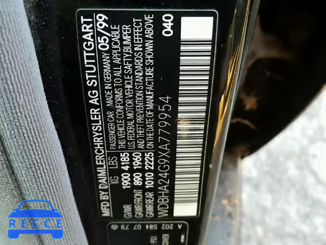 1999 MERCEDES-BENZ C 230 WDBHA24G9XA779954 image 9
