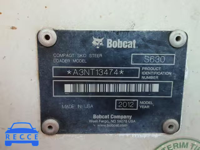 2012 BOBCAT S650 A3NT13474 image 9