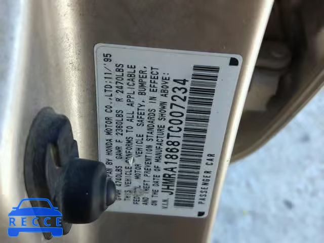 1996 HONDA ODYSSEY BA JHMRA1868TC007234 зображення 9