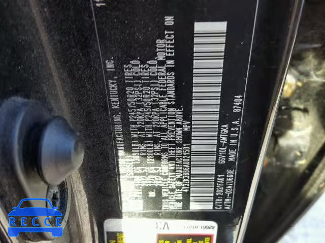 2010 TOYOTA VENZA BASE 4T3ZK3BB6AU021501 image 9