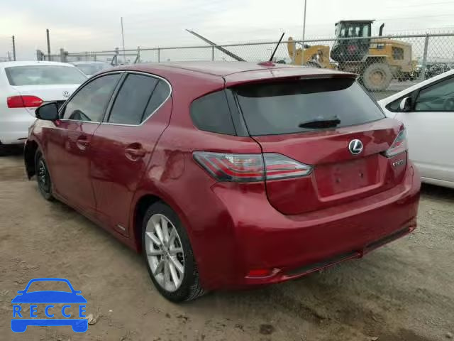 2012 LEXUS CT 200 JTHKD5BH0C2094644 зображення 2