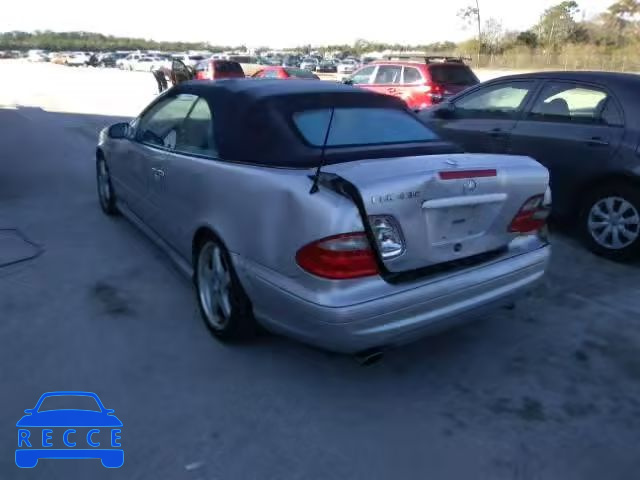 2003 MERCEDES-BENZ CLK 430 WDBLK70GX3T136389 image 2