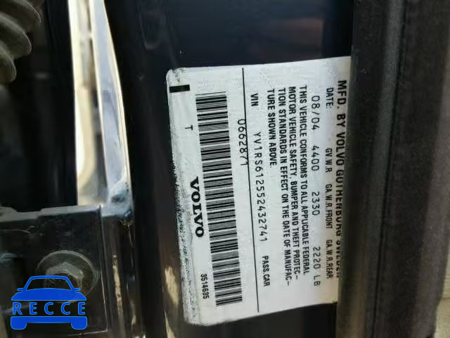 2005 VOLVO S60 YV1RS612552432741 image 9