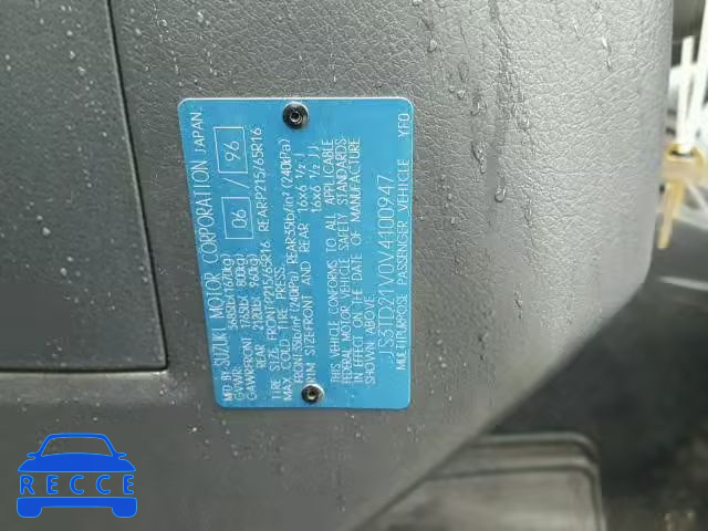 1997 SUZUKI SIDEKICK S JS3TD21V0V4100947 image 9