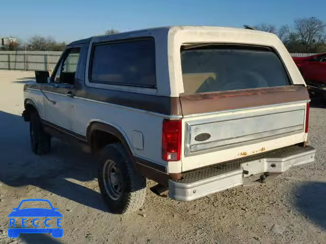 1983 FORD BRONCO U10 1FMEU15G5DLA08021 image 2