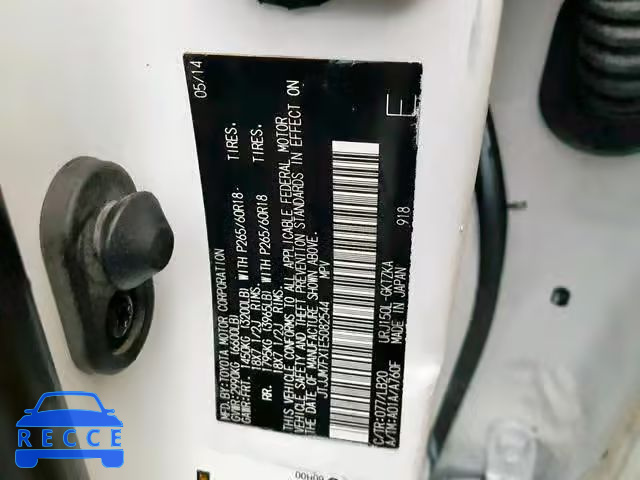 2014 LEXUS GX PREMIUM JTJJM7FX1E5082544 Bild 9