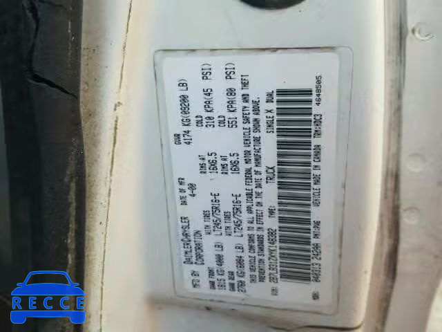 2000 DODGE RAM VAN B3 2B7LB31ZXYK148382 image 9