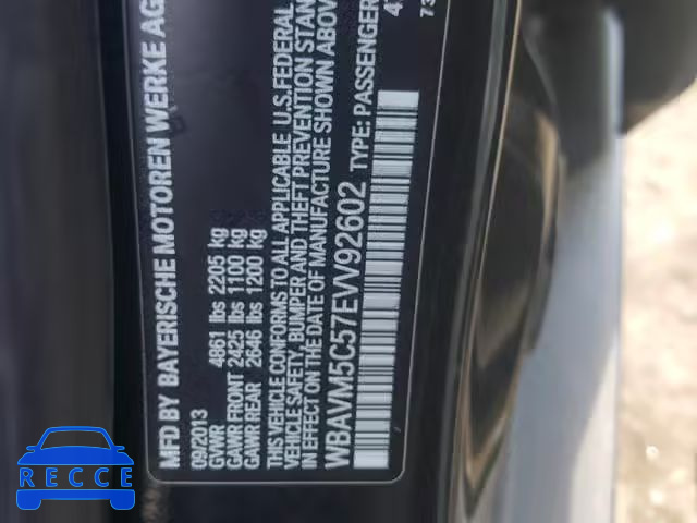 2014 BMW X1 XDRIVE3 WBAVM5C57EVV92602 image 9