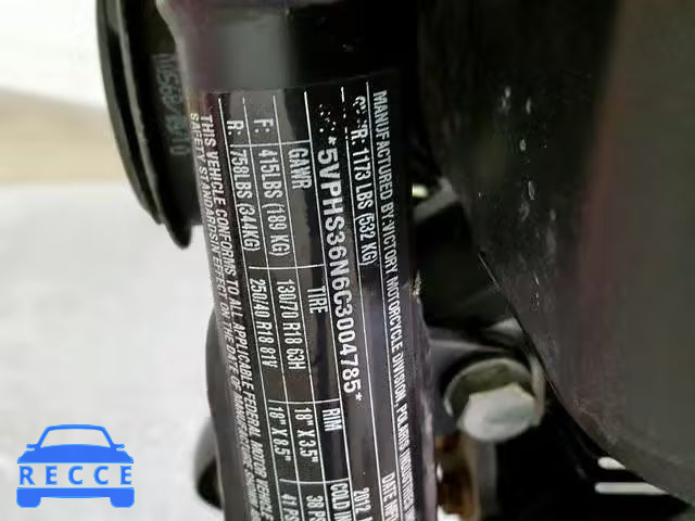 2012 VICTORY MOTORCYCLES HAMMER S 5VPHS36N6C3004785 image 18
