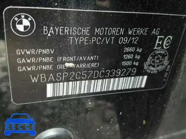 2013 BMW 535 XIGT WBASP2C57DC339279 зображення 9