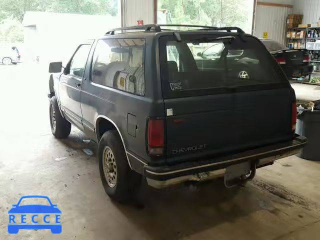 1993 CHEVROLET BLAZER S10 1GNCT18W0P0187163 image 2