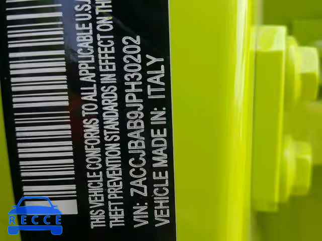 2018 JEEP RENEGADE S ZACCJBAB9JPH30202 image 9