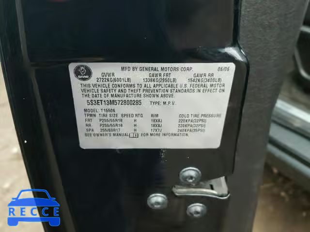 2007 SAAB 9-7X 5.3I 5S3ET13M572800285 image 9