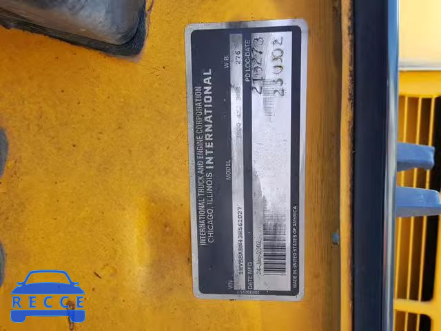 2003 INTERNATIONAL 3000 3800 1HVBBABN43H561027 image 9