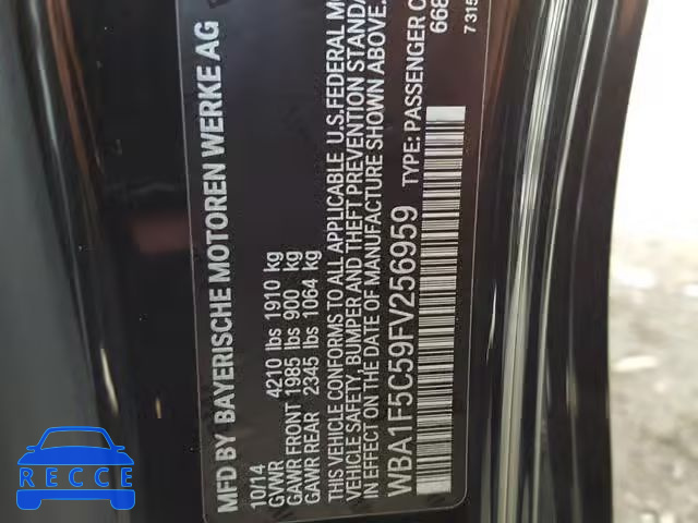2015 BMW 228 I WBA1F5C59FV256959 image 9