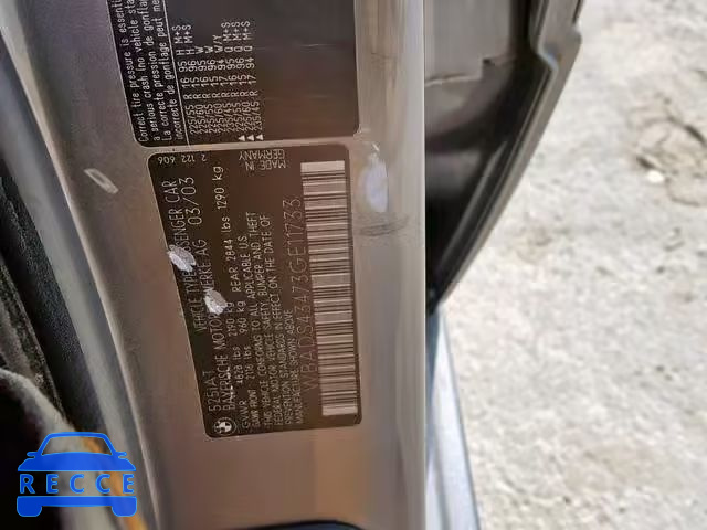 2003 BMW 525 IT AUT WBADS43473GE11733 image 9