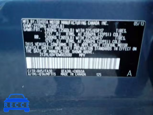 2013 TOYOTA RAV4 EV 2T3YL4DV1DW002090 image 9