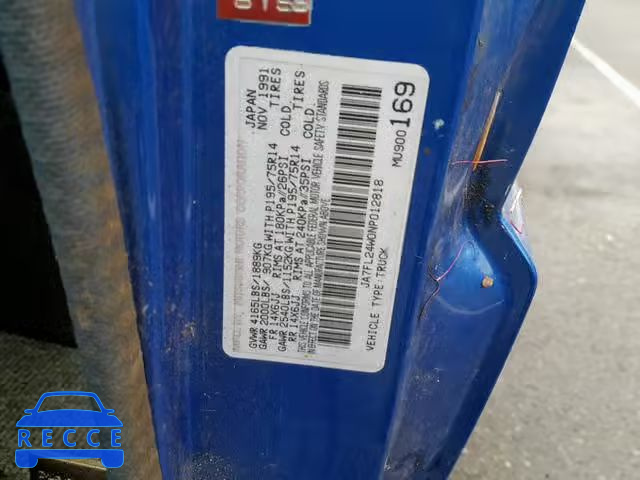 1992 MITSUBISHI MIGHTY MAX JA7FL24W0NP012818 image 9