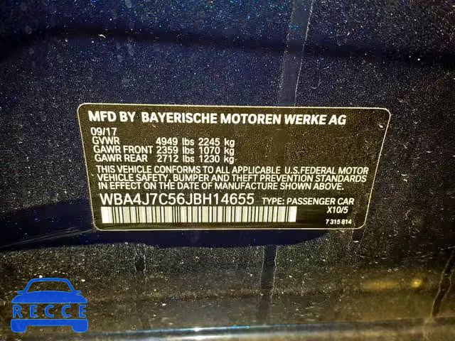 2018 BMW 440XI GRAN WBA4J7C56JBH14655 image 9