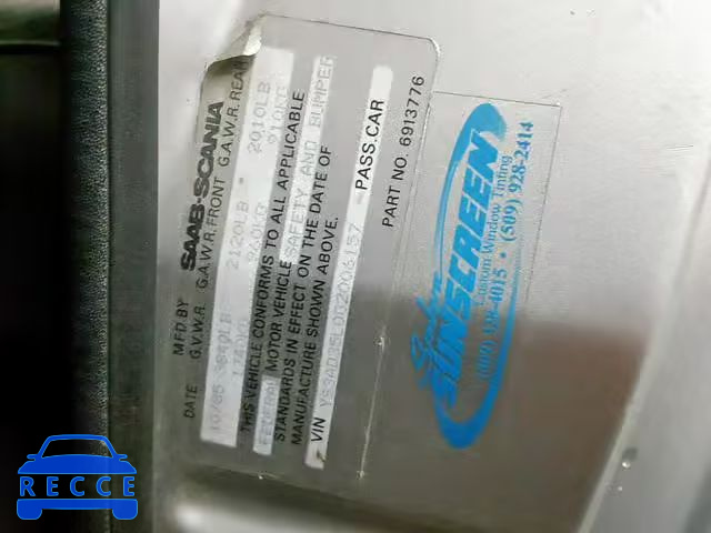 1986 SAAB 900 YS3AD35L0G2006157 image 9