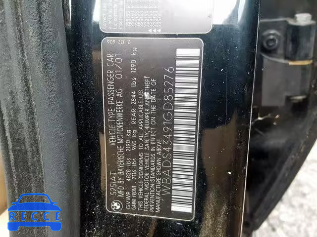 2001 BMW 525 IT AUT WBADS43491GD85276 image 9