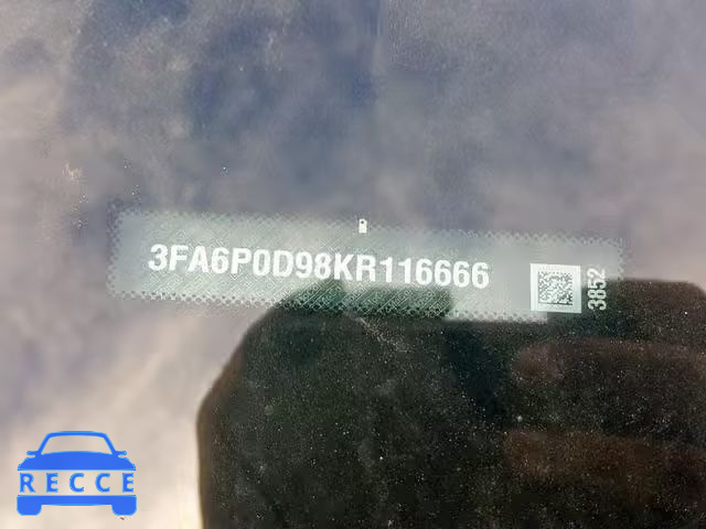 2019 FORD FUSION TIT 3FA6P0D98KR116666 image 9