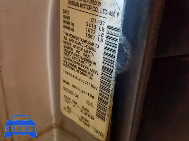 1997 NISSAN 200SX BASE 1N4AB42D2VC511825 зображення 9