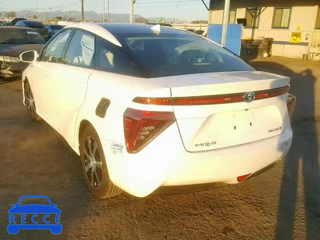 2017 TOYOTA MIRAI JTDBVRBD6HA001707 image 2