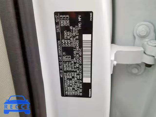 2018 VOLVO XC90 T5 YV4102PK1J1349717 image 9