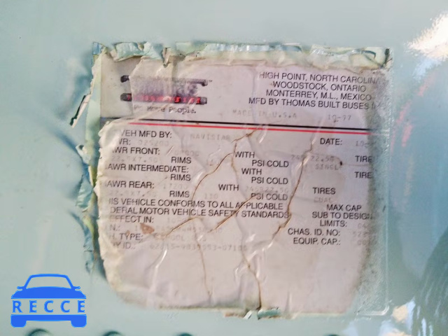 1998 INTERNATIONAL 3000 3800 1HVBBABL8WH538580 image 9