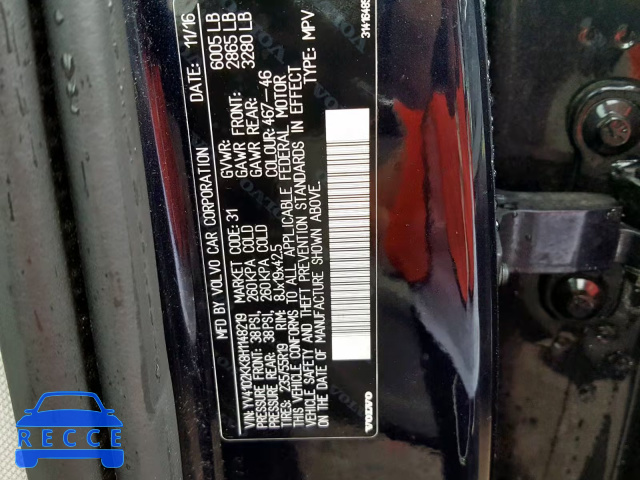 2017 VOLVO XC90 T5 YV4102KK8H1148219 image 9
