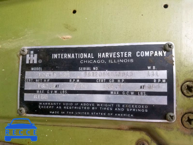 1970 INTERNATIONAL TRUCK 383208H005813 image 9