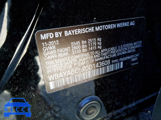 2013 BMW 740 I WBAYA6C5XDD143608 image 9
