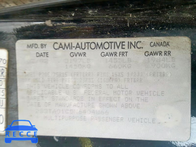 1992 SUZUKI SIDEKICK J 2S3TA01C5N6404866 image 9