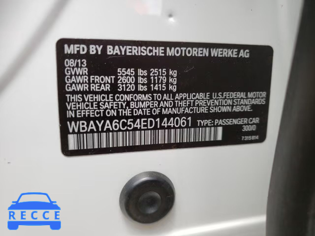 2014 BMW 740 I WBAYA6C54ED144061 зображення 9