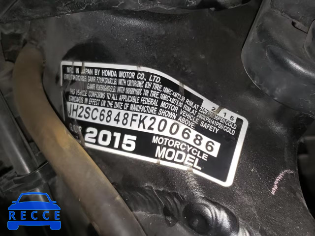 2015 HONDA GL1800 B JH2SC6848FK200686 image 9