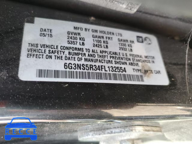 2015 CHEVROLET CAPRICE PO 6G3NS5R34FL132554 image 9
