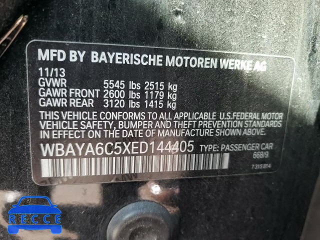 2014 BMW 740 I WBAYA6C5XED144405 зображення 9