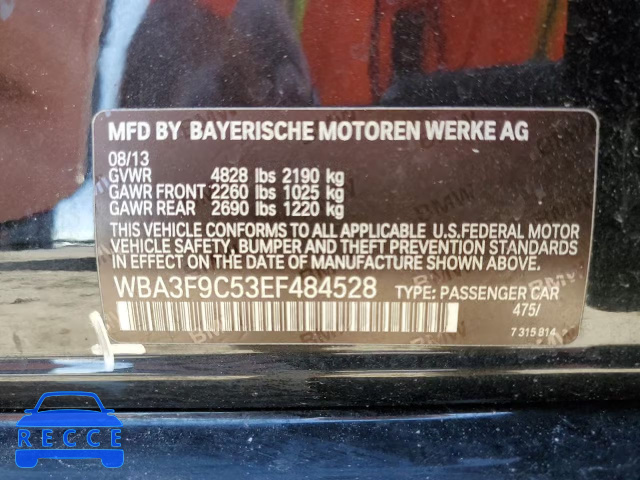 2014 BMW ACTIVEHYBR WBA3F9C53EF484528 зображення 9