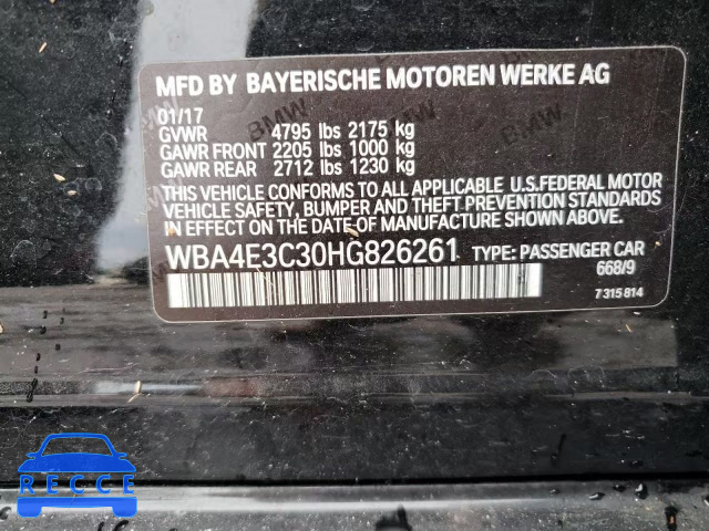2017 BMW 440I GRAN WBA4E3C30HG826261 image 9