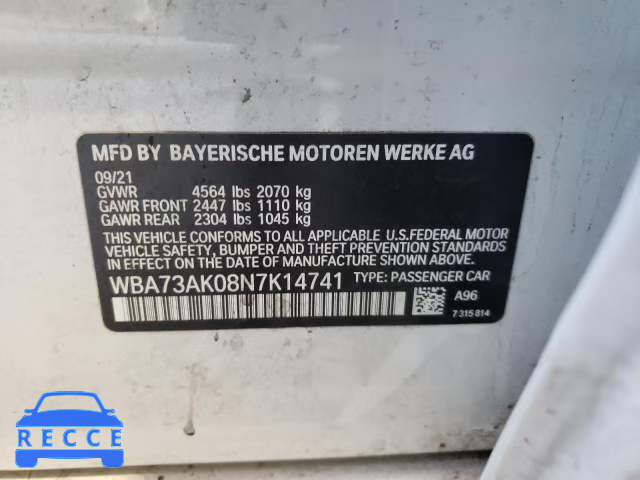 2022 BMW 228XI WBA73AK08N7K14741 Bild 9