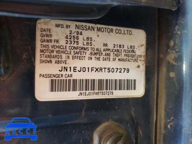 1994 NISSAN MAXIMA SE JN1EJ01FXRT507279 image 9