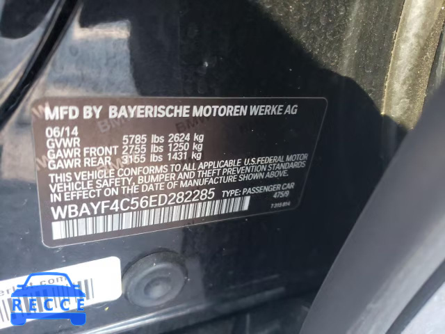 2014 BMW 740 LXI WBAYF4C56ED282285 image 9