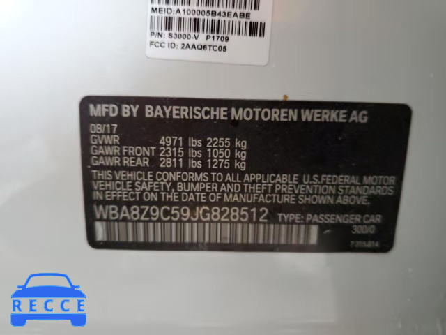 2018 BMW 330 XIGT WBA8Z9C59JG828512 image 9