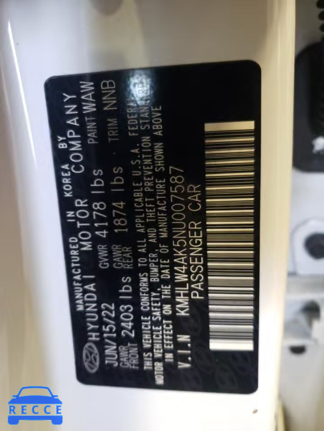 2022 HYUNDAI ELANTRA N KMHLW4AK5NU007587 image 9