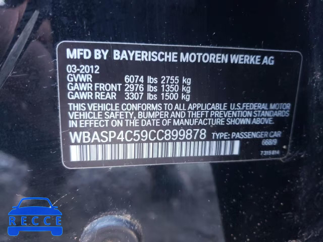 2012 BMW 550 XIGT WBASP4C59CC899878 Bild 9